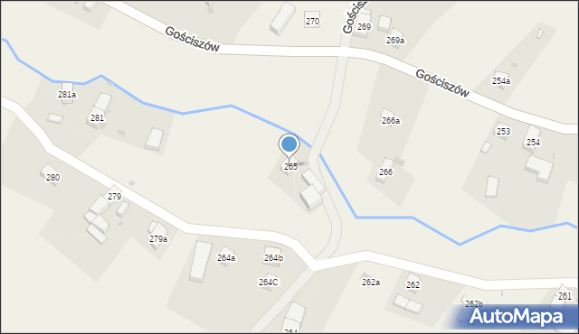 Gościszów, Gościszów, 265, mapa Gościszów