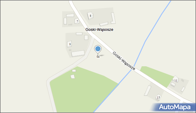 Goski-Wąsosze, Goski-Wąsosze, 9a, mapa Goski-Wąsosze