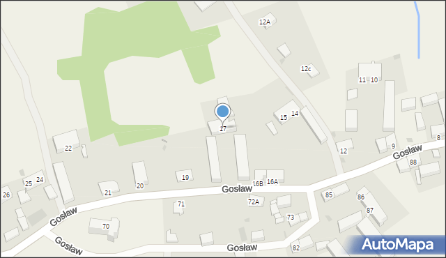 Gosław, Gosław, 17, mapa Gosław
