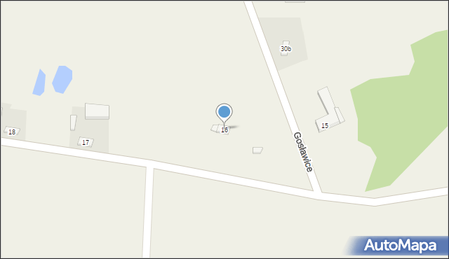 Gosławice, Gosławice, 16, mapa Gosławice