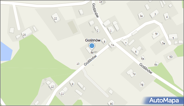 Goślinów, Goślinów, 8a, mapa Goślinów