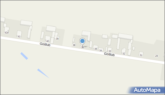 Goślub, Goślub, 36, mapa Goślub