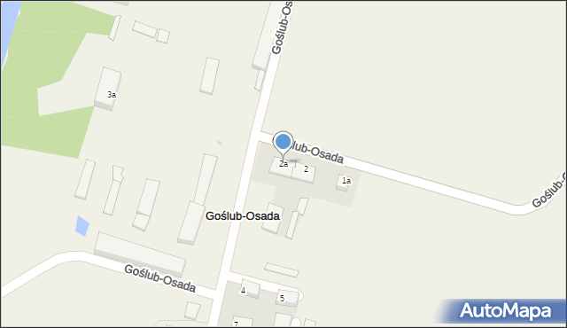 Goślub-Osada, Goślub-Osada, 2a, mapa Goślub-Osada