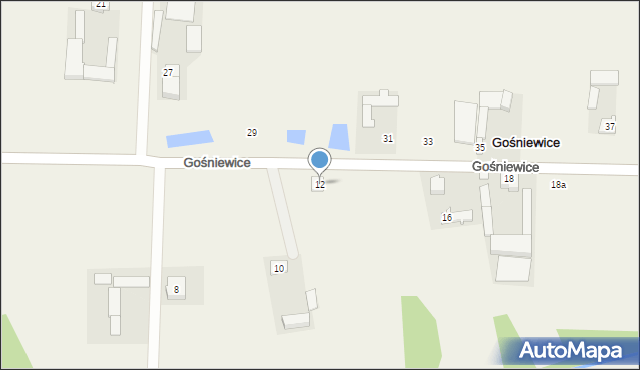 Gośniewice, Gośniewice, 12, mapa Gośniewice