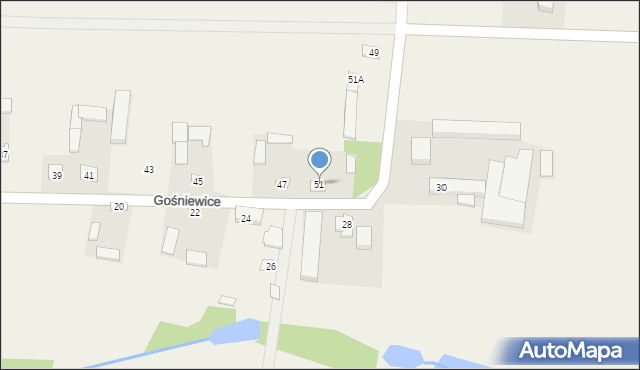 Gośniewice, Gośniewice, 51, mapa Gośniewice