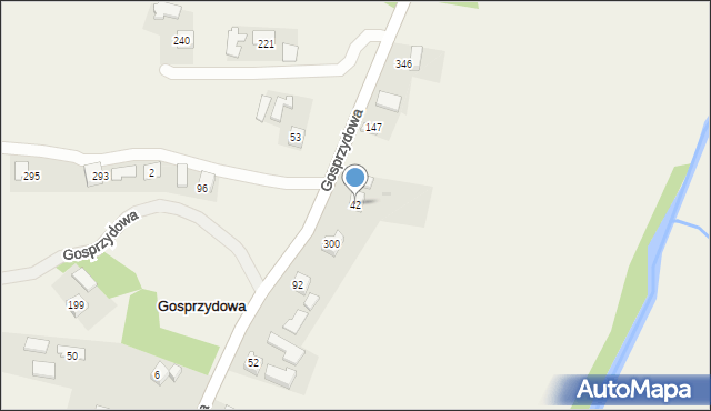 Gosprzydowa, Gosprzydowa, 42, mapa Gosprzydowa