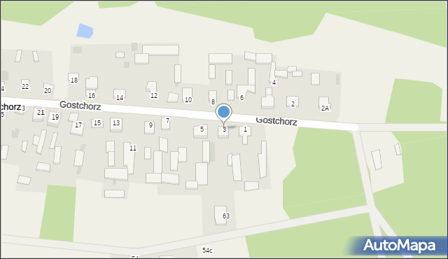 Gostchorz, Gostchorz, 3, mapa Gostchorz