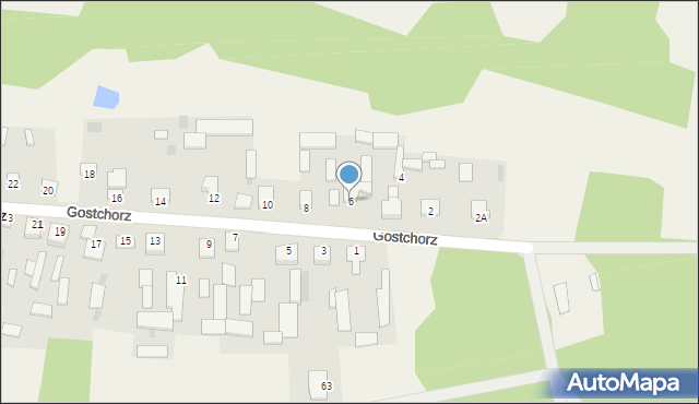 Gostchorz, Gostchorz, 6, mapa Gostchorz