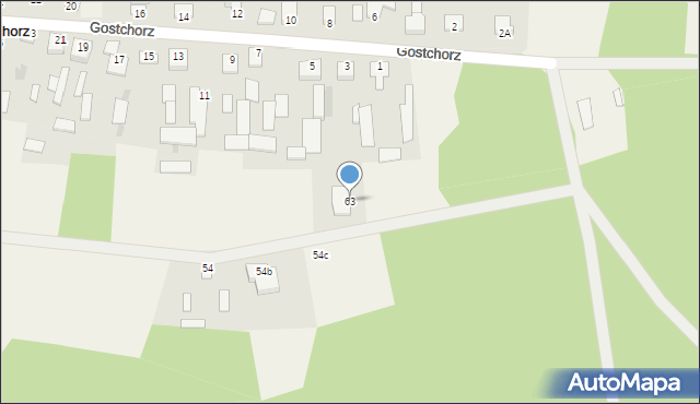 Gostchorz, Gostchorz, 63, mapa Gostchorz