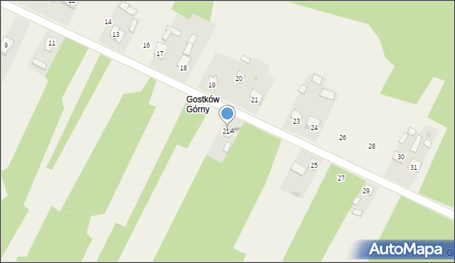 Gostków, Gostków, 21A, mapa Gostków