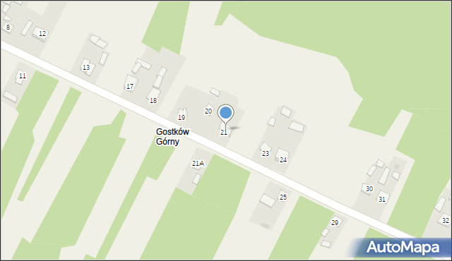 Gostków, Gostków, 22, mapa Gostków