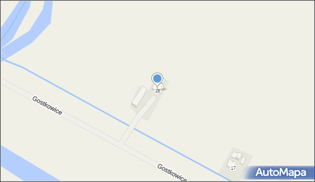 Gostkowice, Gostkowice, 18, mapa Gostkowice