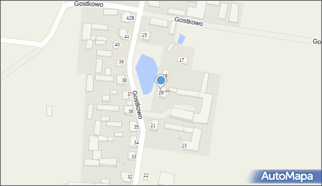 Gostkowo, Gostkowo, 19, mapa Gostkowo