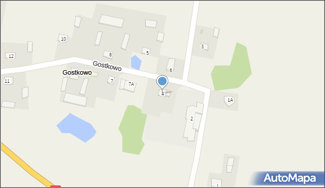 Gostkowo, Gostkowo, 4, mapa Gostkowo