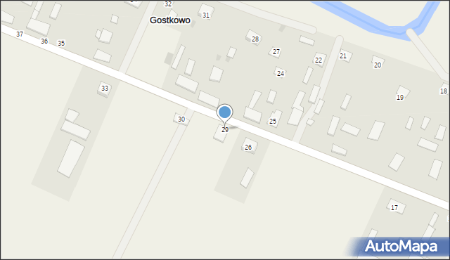 Gostkowo, Gostkowo, 29, mapa Gostkowo