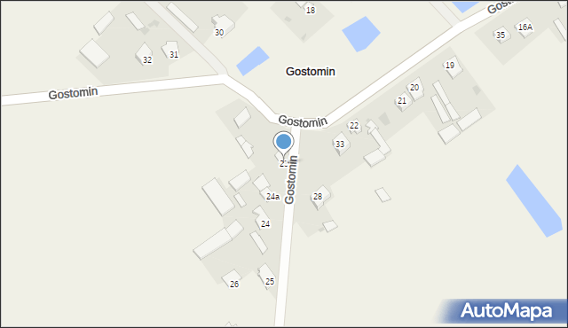 Gostomin, Gostomin, 23, mapa Gostomin