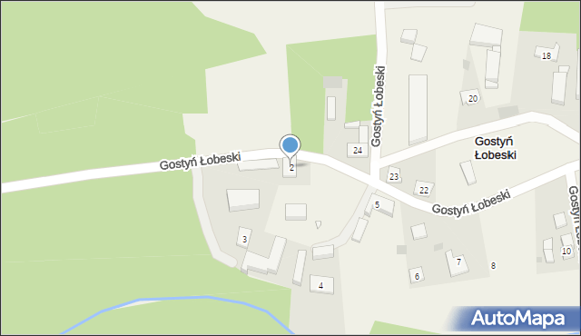 Gostyń Łobeski, Gostyń Łobeski, 2, mapa Gostyń Łobeski