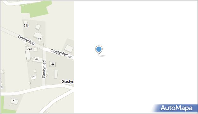 Gostyniec, Gostyniec, 19a, mapa Gostyniec