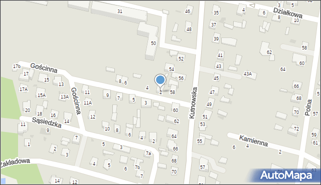 Gostynin, Gościnna, 2, mapa Gostynin