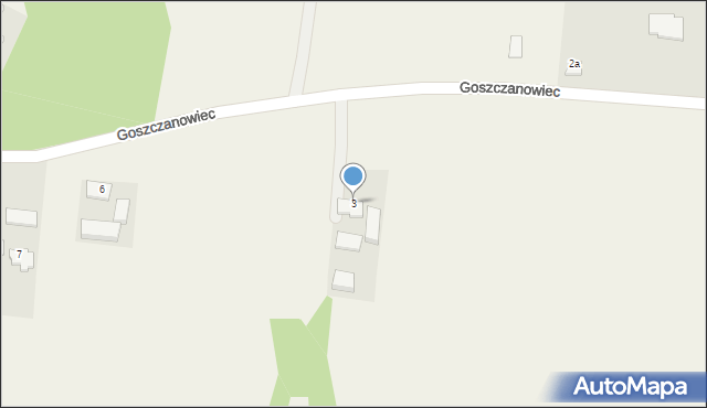 Goszczanowiec, Goszczanowiec, 3, mapa Goszczanowiec