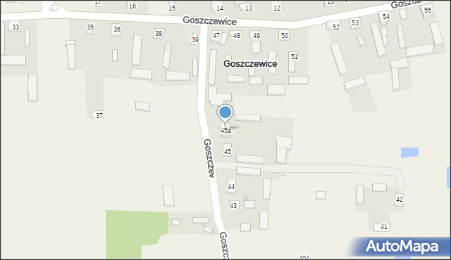 Goszczewice, Goszczewice, 45a, mapa Goszczewice