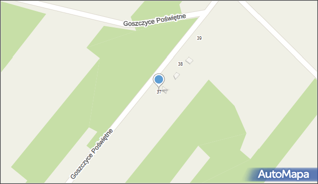 Goszczyce Poświętne, Goszczyce Poświętne, 37, mapa Goszczyce Poświętne