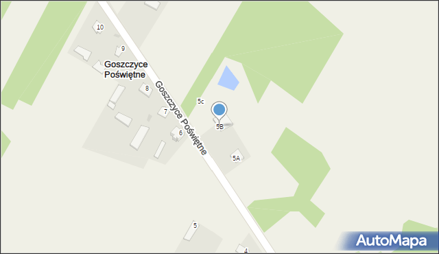 Goszczyce Poświętne, Goszczyce Poświętne, 5B, mapa Goszczyce Poświętne