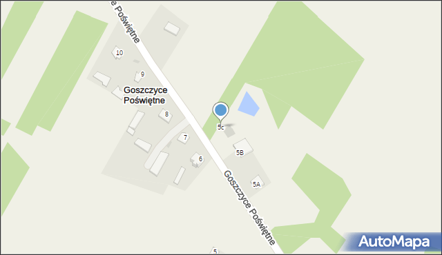 Goszczyce Poświętne, Goszczyce Poświętne, 5c, mapa Goszczyce Poświętne