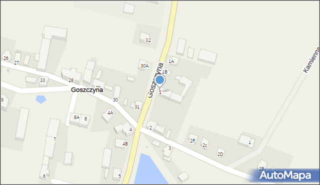 Goszczyna, Goszczyna, 1, mapa Goszczyna