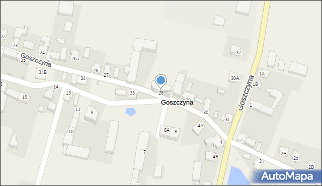 Goszczyna, Goszczyna, 28, mapa Goszczyna