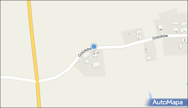 Goszków, Goszków, 2, mapa Goszków