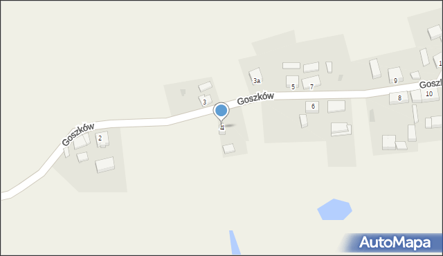 Goszków, Goszków, 4, mapa Goszków
