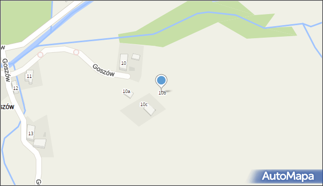 Goszów, Goszów, 10b, mapa Goszów