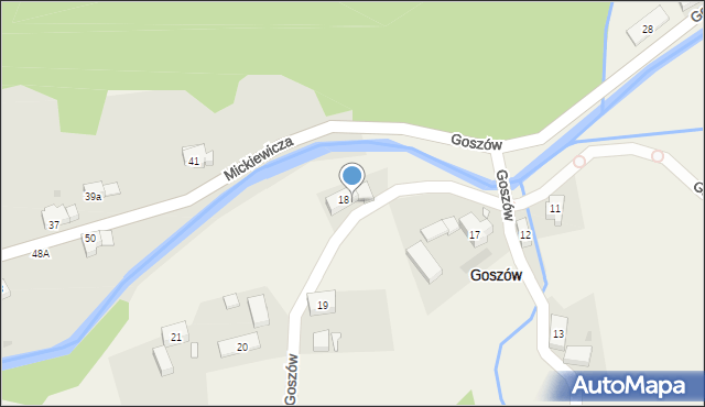 Goszów, Goszów, 18a, mapa Goszów