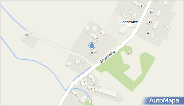 Goszowice, Goszowice, 6a, mapa Goszowice