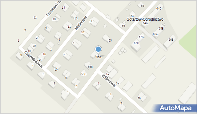 Gotartów, Gotartów, 55a, mapa Gotartów