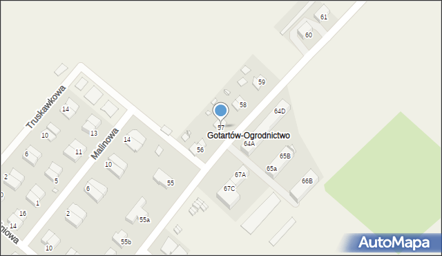 Gotartów, Gotartów, 57, mapa Gotartów