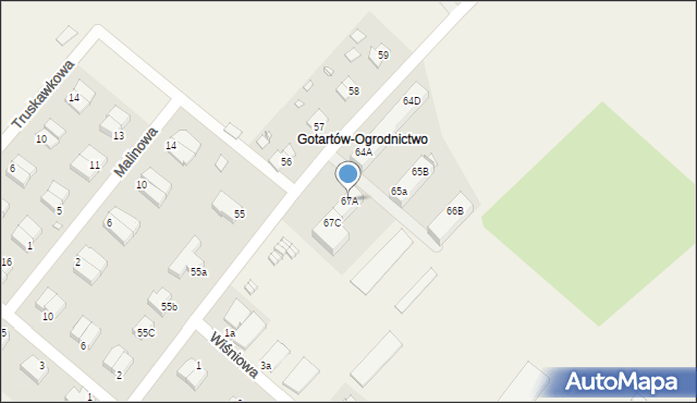 Gotartów, Gotartów, 67A, mapa Gotartów