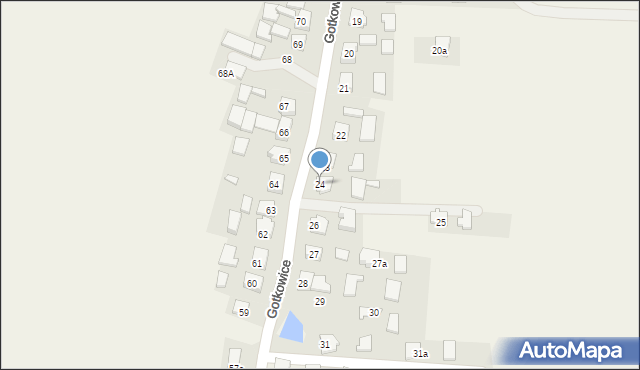 Gotkowice, Gotkowice, 24, mapa Gotkowice