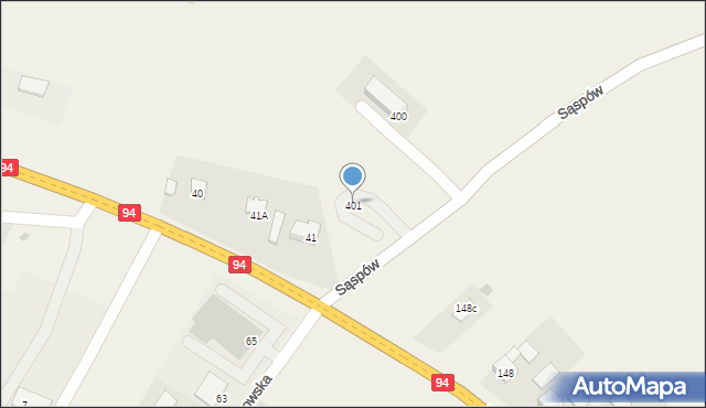 Gotkowice, Gotkowice, 401, mapa Gotkowice