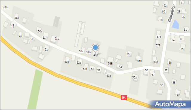 Gotkowice, Gotkowice, 47a, mapa Gotkowice