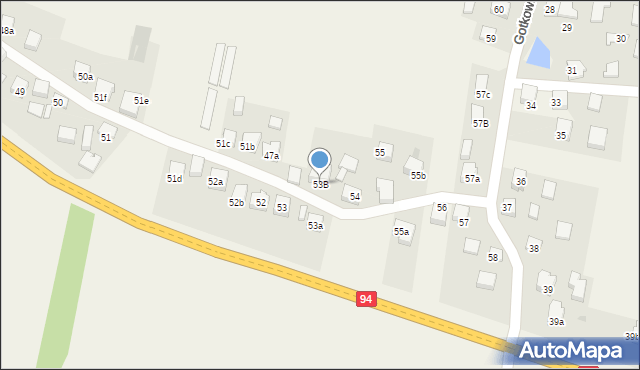 Gotkowice, Gotkowice, 53B, mapa Gotkowice