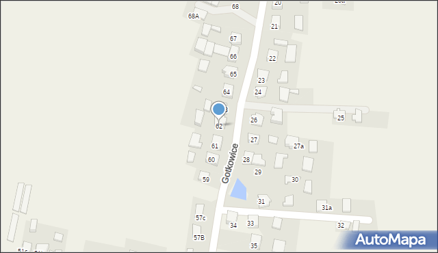 Gotkowice, Gotkowice, 62, mapa Gotkowice