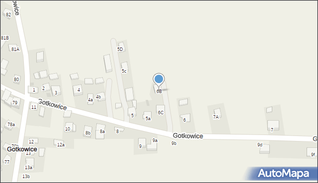 Gotkowice, Gotkowice, 6B, mapa Gotkowice