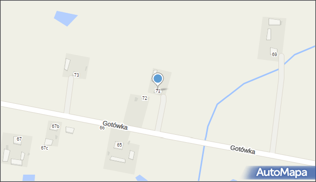 Gotówka, Gotówka, 71, mapa Gotówka