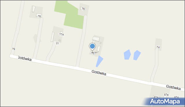 Gotówka, Gotówka, 75, mapa Gotówka