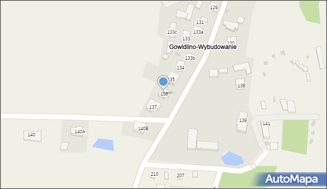 Gowidlino, Gowidlino, 136, mapa Gowidlino