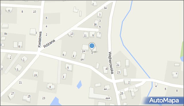 Gowino, Gościcińska, 2, mapa Gowino