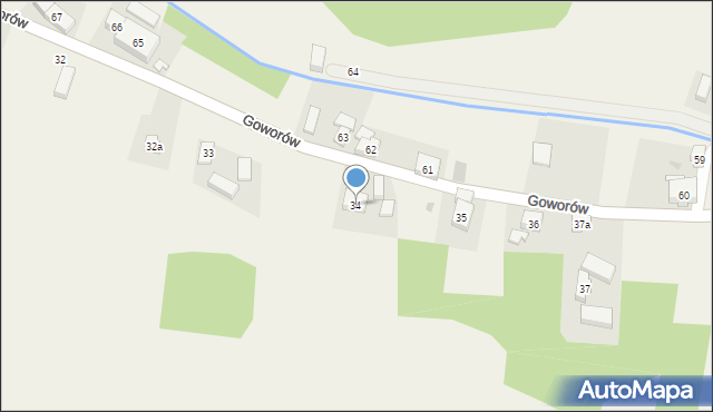 Goworów, Goworów, 34, mapa Goworów