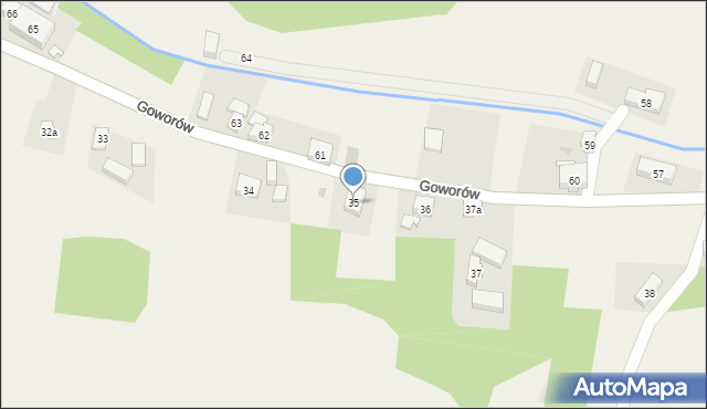 Goworów, Goworów, 35, mapa Goworów